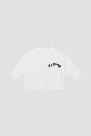 Свитшот для мальчика цвет молочный 104 ЦБ-00290408 фото