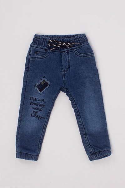 Джогеры джинсовые для мальчика 98 цвет синий ЦБ-00170556 SKT000570319 фото