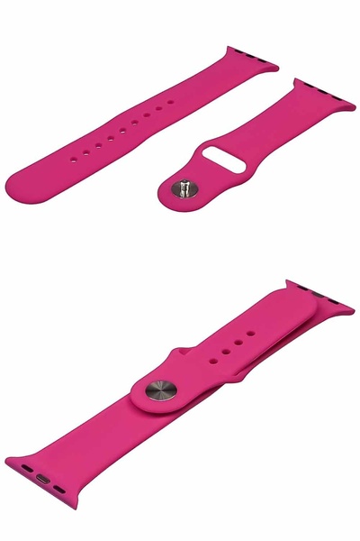 Ремінець силіконовий для Apple Watch Sport Band 38/40/41 mm розмір S колір №26 колір малиновий ЦБ-00195349 SKT000856869 фото