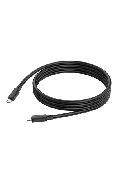 USB кабель Borofone BX81 Type-C - Lightning 2.4A 20W PD 1 м колір чорний ЦБ-00204668 SKT000876730 фото