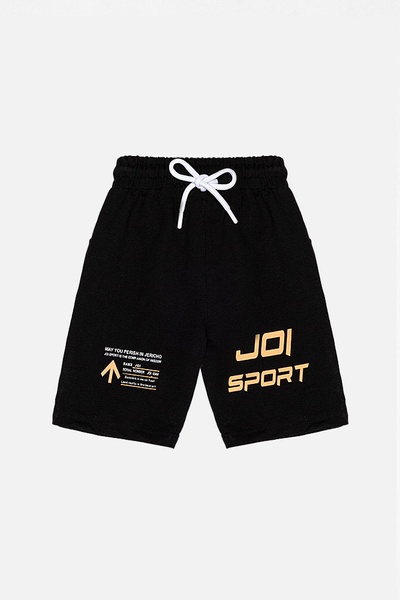Спортивные шорты для мальчика 128 цвет черный ЦБ-00192258 SKT000848514 фото