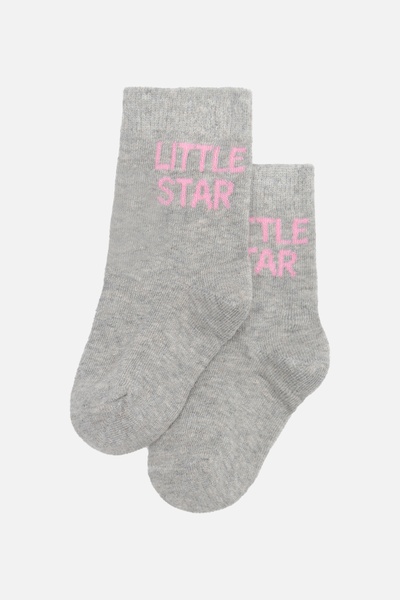Шкарпетки для дівчинки 27-30 колір сірий ЦБ-00244170 SKT000978095 фото