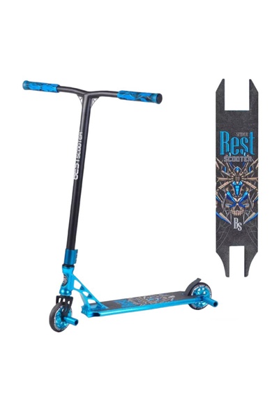 Самокат трюковий - Best Scooter колір синій ЦБ-00257207 SKT001012188 фото