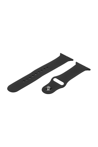 Силиконовый ремешок для Apple Watch Sport Band 38/40/41 мм размер S цвет №01 цвет черный ЦБ-00200506 SKT000868597 фото