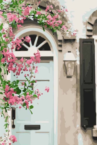 Набір для розпису по номерах "Квітучий вхід у дім" колір різнокольоровий ЦБ-00199005 SKT000864979 фото