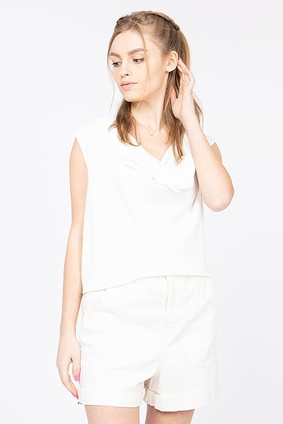Блуза жіноча 46 колір білий ЦБ-00174732 SKT000584678 фото