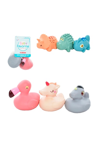 Набір іграшок для купання "Тваринки" колір різнокольоровий ЦБ-00238823 SKT000957495 фото