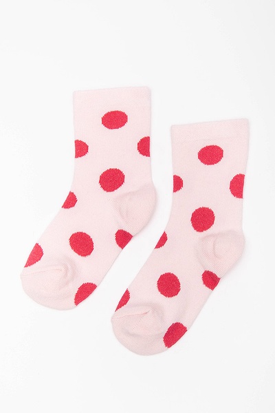 Шкарпетки на дівчинку в горошок 27-30 колір рожевий ЦБ-00190886 SKT000843965 фото