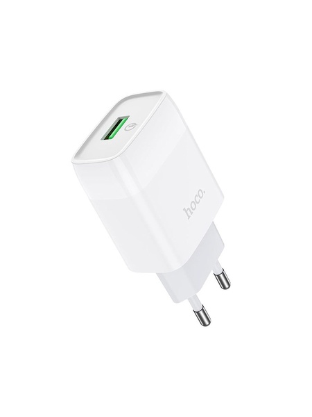 Мережевий зарядний пристрій Hoco C72Q USB QC колір білий ЦБ-00224800 SKT000921038 фото
