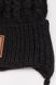 Комплект шапка-шарф на хлопчика 46-48 колір чорний ЦБ-00201736 SKT000871174 фото 2