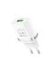 Мережевий зарядний пристрій Hoco C12Q USB QC колір білий ЦБ-00218831 SKT000905462 фото 1