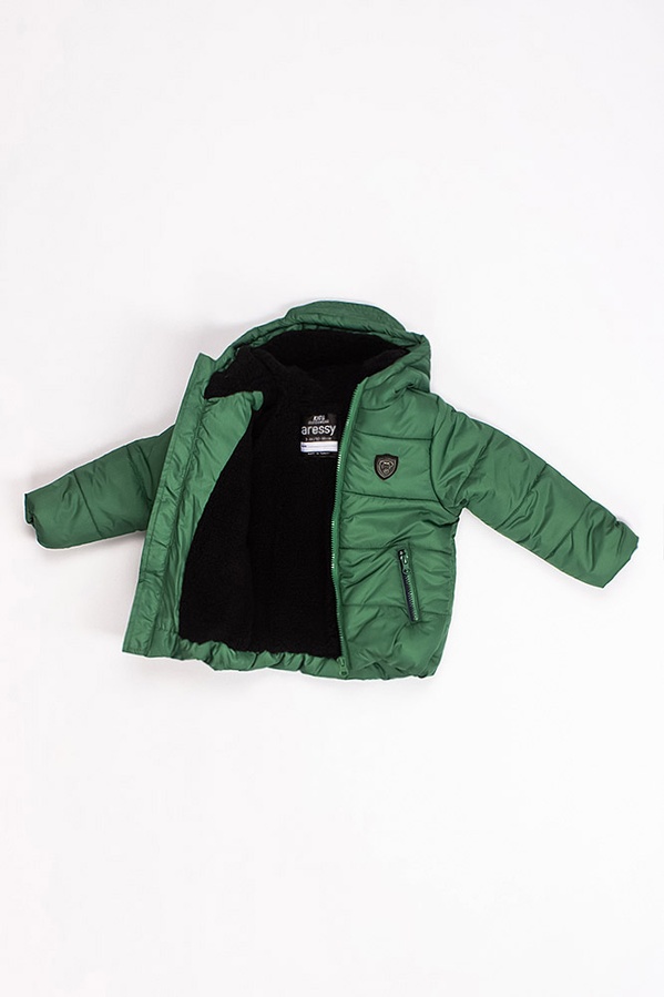 Куртка короткая на мальчика 110 цвет зеленый ЦБ-00177310 SKT000591469 фото