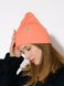 Жіноча шапка 56-58 колір персиковий ЦБ-00226805 SKT000924963 фото 2