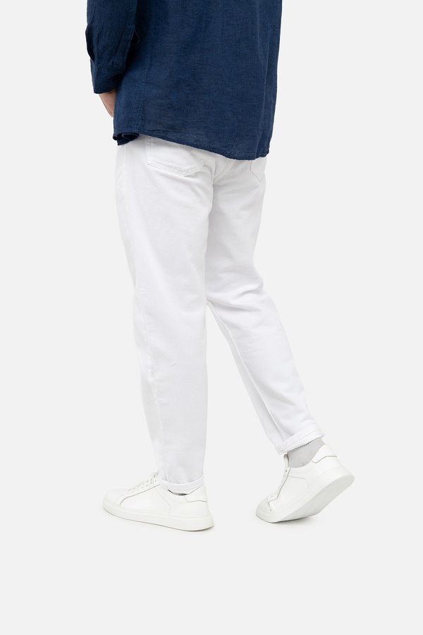 Чоловічі джинси 46 колір білий ЦБ-00244808 SKT000979929 фото