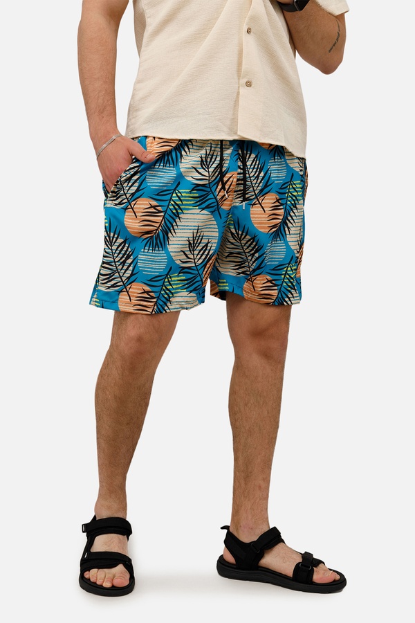 Мужские пляжные шорты 48 цвет синий ЦБ-00250599 SKT000993715 фото