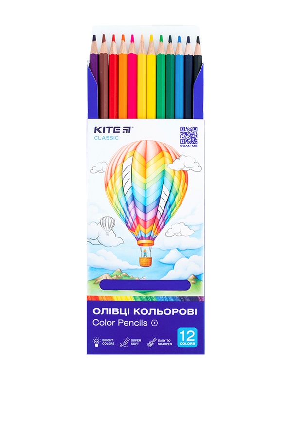 Цветные карандаши Kite Classic цвет разноцветный ЦБ-00256751 SKT001011217 фото