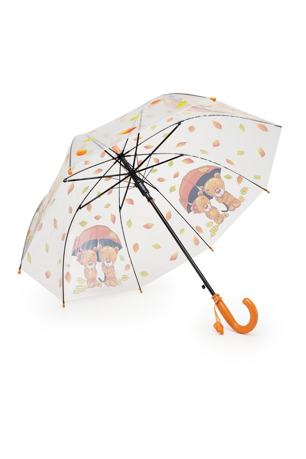 Прозора парасолька для дівчинки колір помаранчевий ЦБ-00249346 SKT000991100 фото