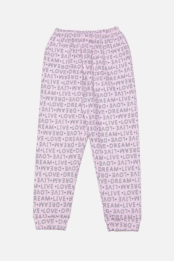 Піжама довгий рувка для дівчинки 116 колір рожевий ЦБ-00212663 SKT000892239 фото