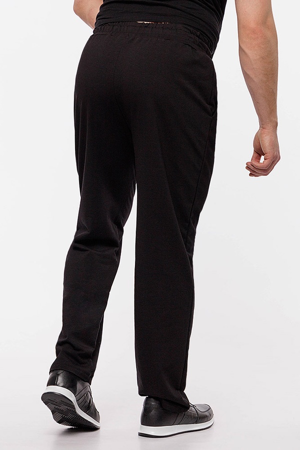 Чоловічі спортивні штани прямі 46 колір чорний ЦБ-00208981 SKT000885850 фото