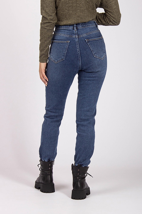 Джогеры джинсовые женские 42 цвет синий ЦБ-00169124 SKT000567091 фото