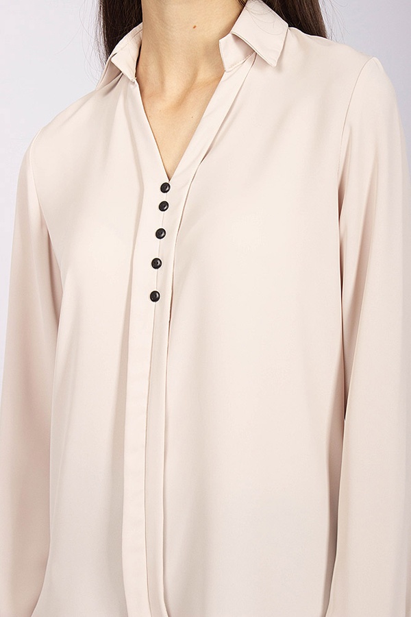 Блуза жіноча 42 колір молочний ЦБ-00175205 SKT000585906 фото