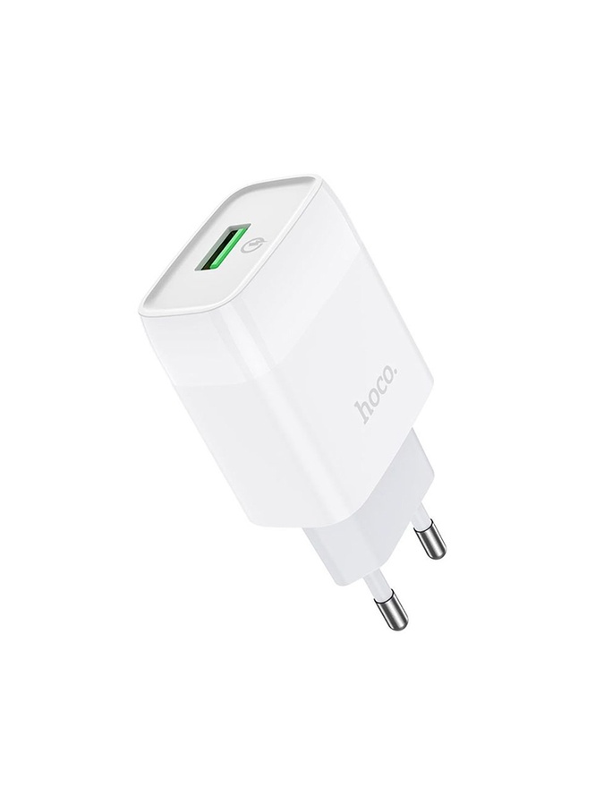 Сетевое зарядное устройство Hoco C72Q USB QC цвет белый ЦБ-00224800 SKT000921038 фото