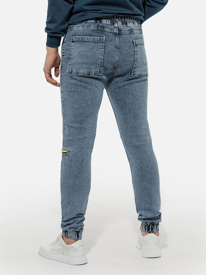 Мужские джинсовые джогеры 42 цвет голубой ЦБ-00164600 SKT000555920 фото