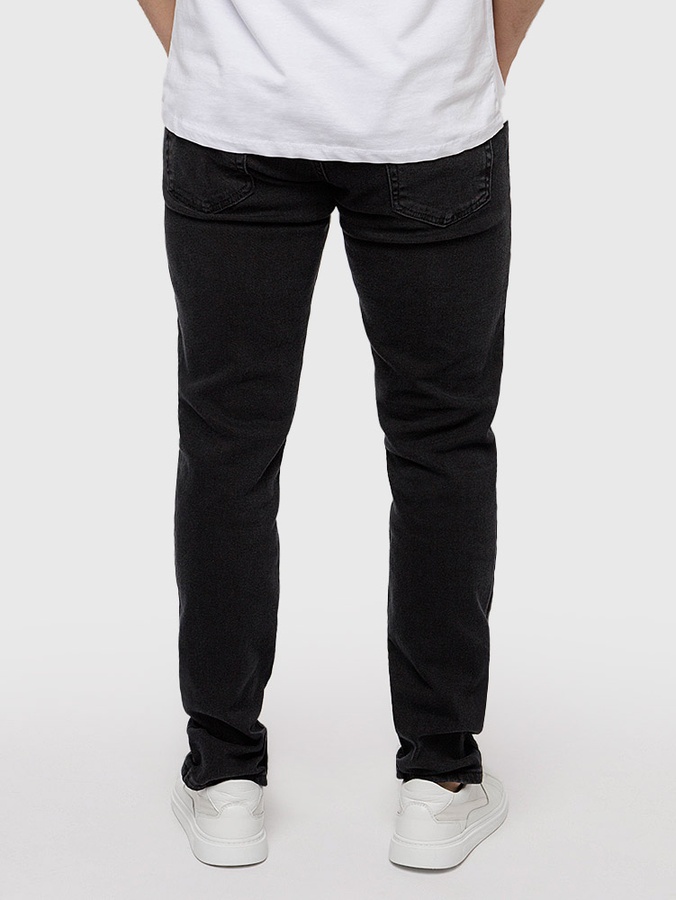 Мужские джинсы слим 48 цвет черный ЦБ-00219090 SKT000906271 фото