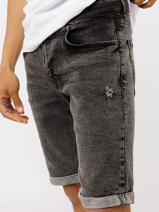 Чоловічі джинсові шорти 44 колір темно-сірий ЦБ-00218862 SKT000905549 фото