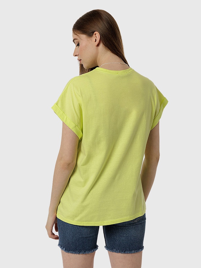 Женская футболка регуляр 44 цвет желтый ЦБ-00219041 SKT000906092 фото