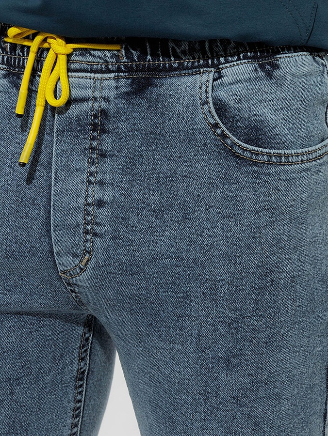 Мужские джинсовые джогеры 42 цвет голубой ЦБ-00164600 SKT000555920 фото