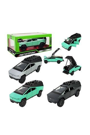 Машина металлическая модели Tesla Cybertruck АВТОПРОМ AP7727 ЦБ-00287837 фото