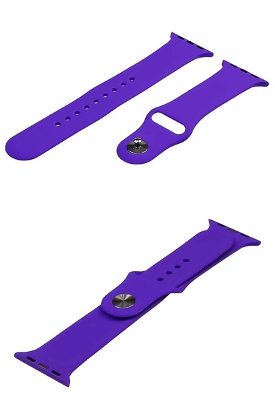 Ремінець силіконовий для Apple Watch Sport Band 38/ 40/ 41 mm розмір S колір № 41 колір синій ЦБ-00195351 SKT000856871 фото