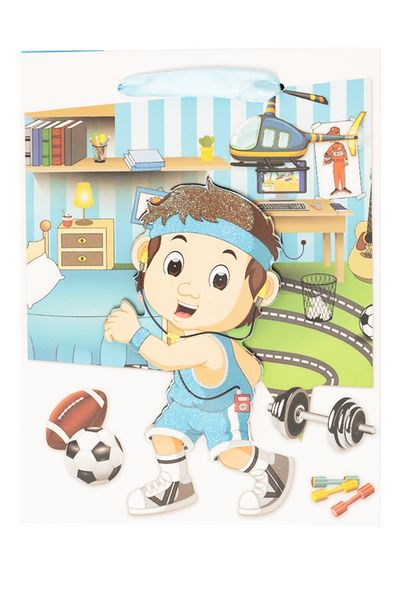Пакет подарунковий - Хлопчик колір різнокольоровий ЦБ-00229670 SKT000933015 фото