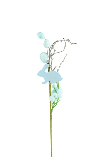 Декоративна гілочка «Небесний кролик» колір блакитний ЦБ-00243806 SKT000969503 фото