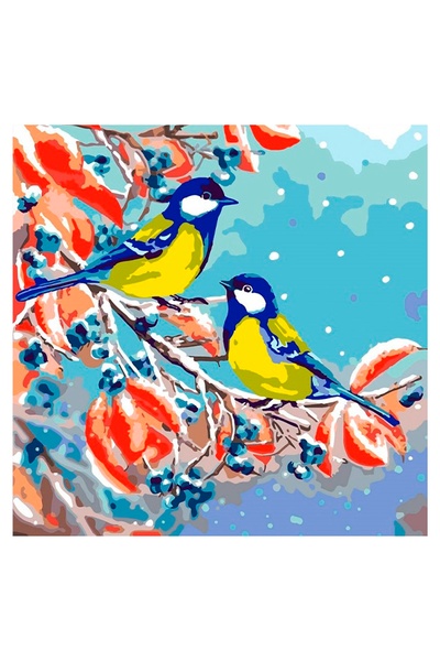 Картина по номерам - "Украинские синички" цвет разноцветный ЦБ-00239771 SKT000959537 фото