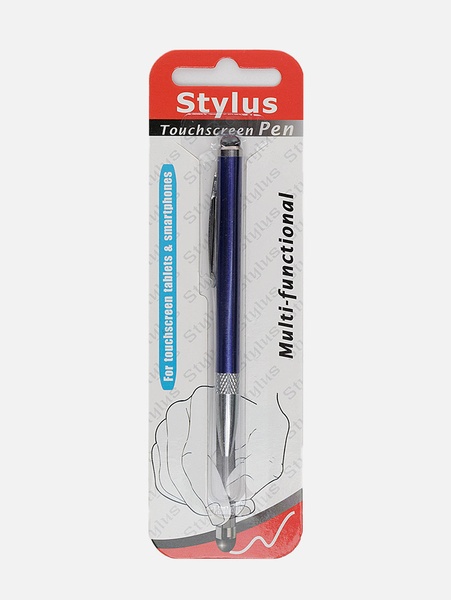 Стилус емкостный с выдвижной шариковой ручкой цвет фиолетовый ЦБ-00215835 SKT000899306 фото