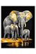 Набір для розпису по номерах. "Сімейство слонів з фарбами металік extra" колір різнокольоровий ЦБ-00245849 SKT000982863 фото 1
