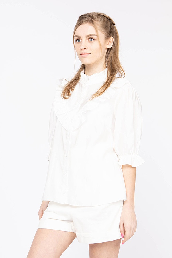 Блуза женская 48 цвет белый ЦБ-00174772 SKT000584836 фото