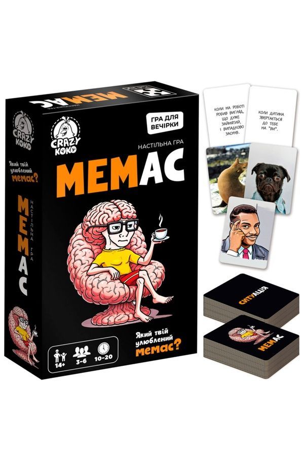 Настольная игра Vladi Toys развлекательная. "Мемас" Vladi Toys VT5903-12 ЦБ-00298546 фото
