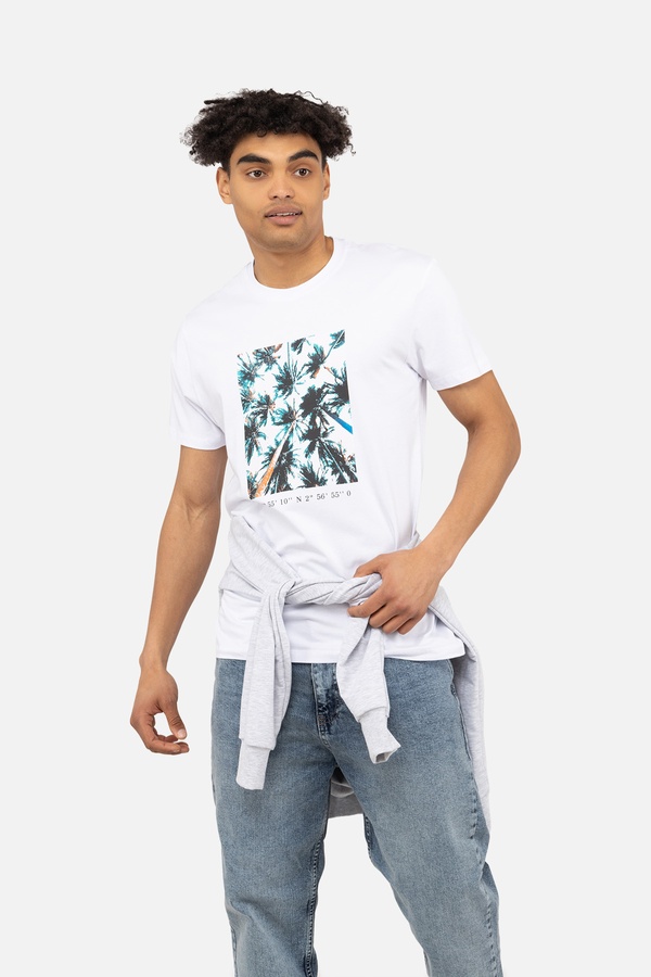 Чоловіча футболка з коротким рукавом 46 колір білий ЦБ-00243182 SKT000967306 фото