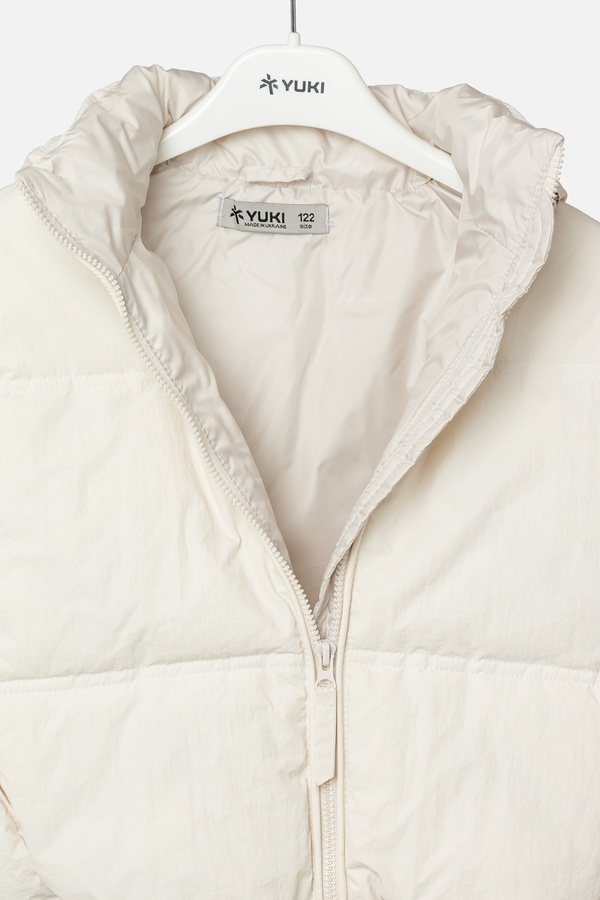 Куртка для дівчинки 134 колір молочний ЦБ-00240503
