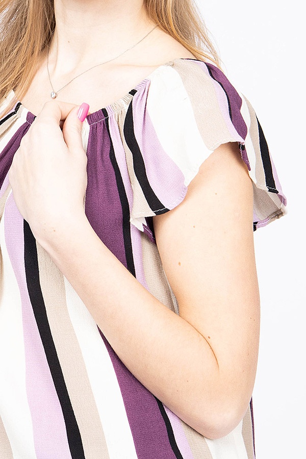 Блуза жіноча 46 колір фіолетовий ЦБ-00159958 SKT000540829 фото