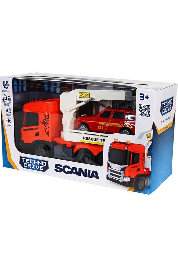 Игровой набор серии &laquo;Big Truck&raquo; &mdash; Эвакуатор Scania с машиной TECHNODRIVE 6408KS ЦБ-00288976 фото