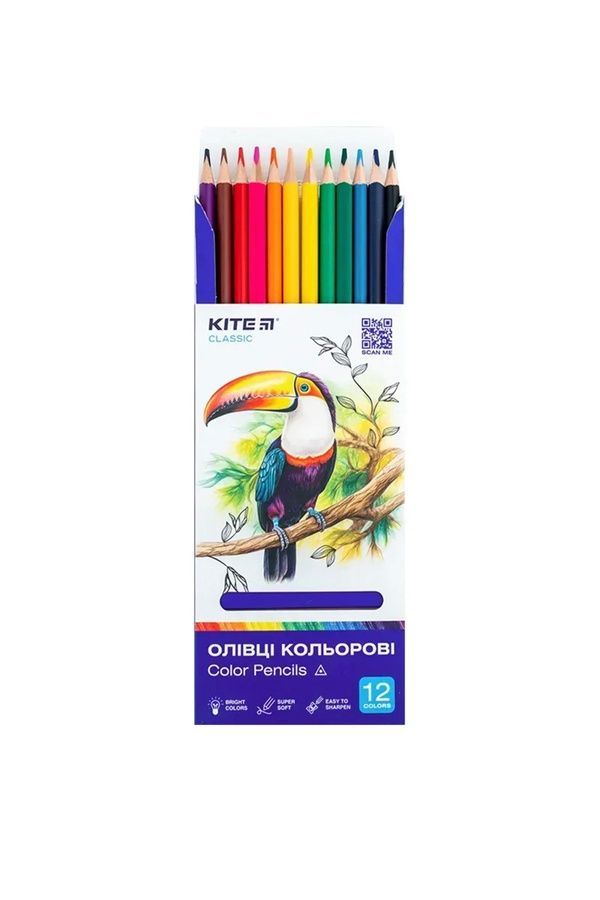 Цветные карандаши Kite Classic KITE K-053 ЦБ-00281351 фото