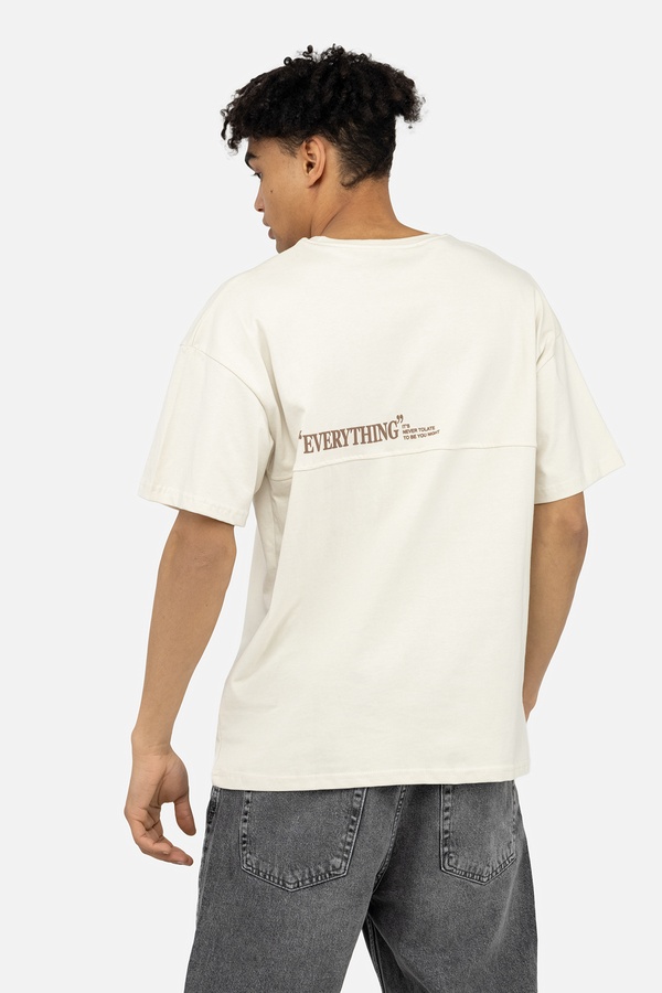 Мужская футболка 44 цвет бежевый ЦБ-00245597 SKT000982130 фото