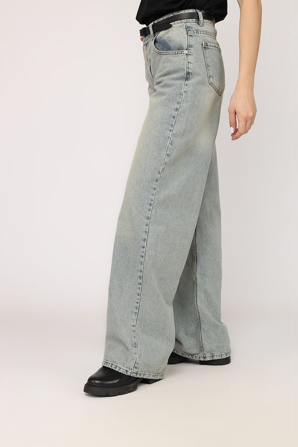 Джинсы baggy женские цвет голубой 46 ЦБ-00272489 фото