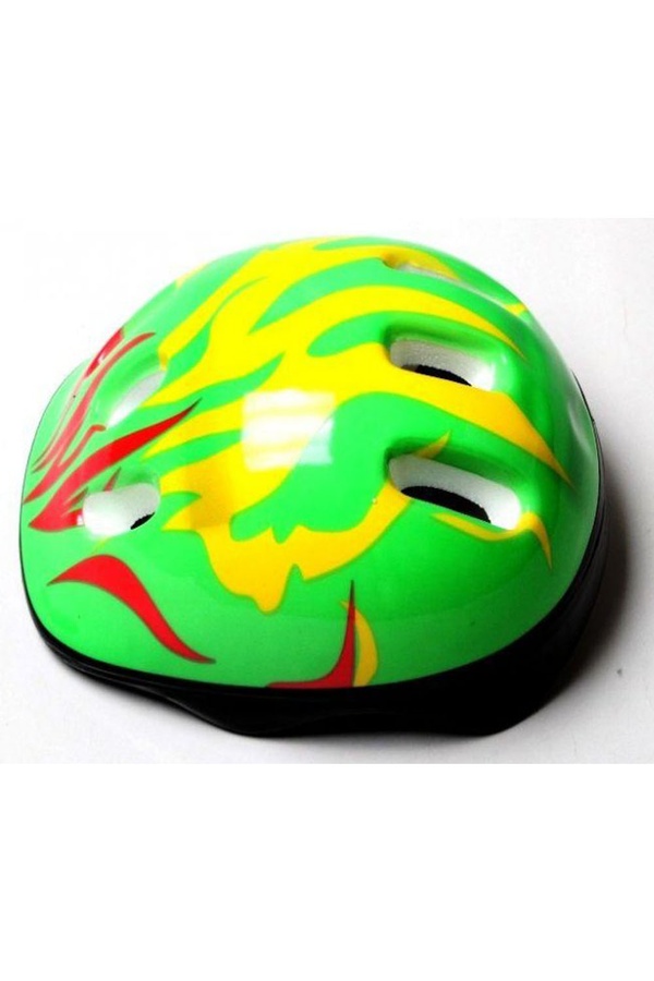 Шлем детский защитный Fire 50-52 цвет зеленый ЦБ-00158223 SKT000535983 фото