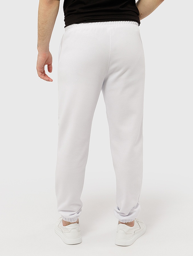 Чоловічі штани спортивні 46 колір білий ЦБ-00223479 SKT000917530 фото