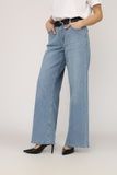 Джинсы женские wide leg цвет голубой 42 ЦБ-00270126 фото